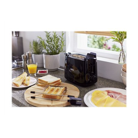 Philips | HD2583/90 | Daily Collection Toaster | Number of slots 2 | Housing material Plastic | Black - 3